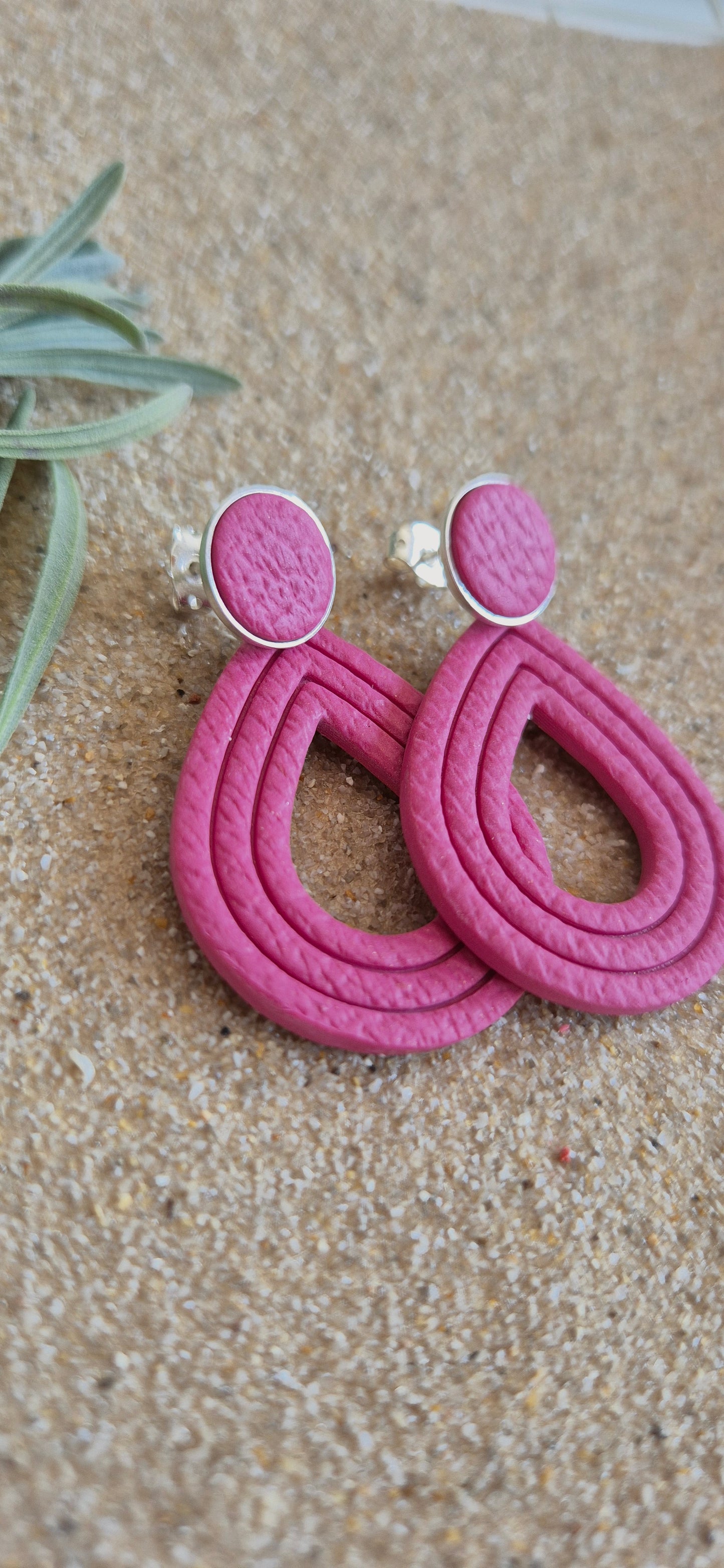 Clou Pendant Goutte Rose