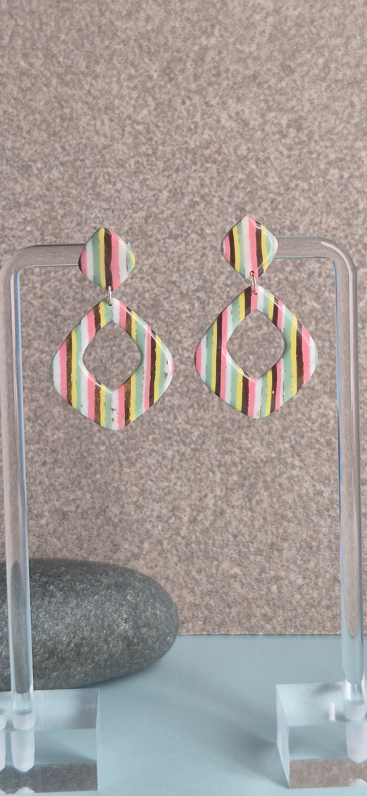 Boucles d'oreilles Losanges
