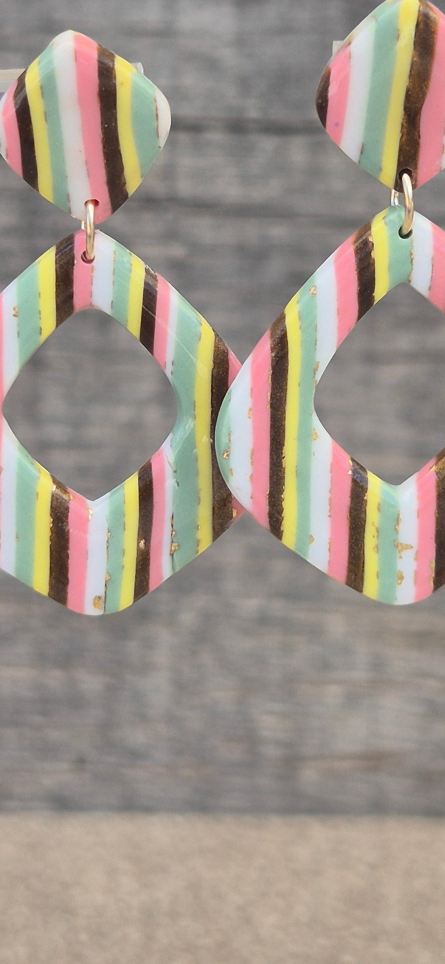Boucles d'oreilles Losanges