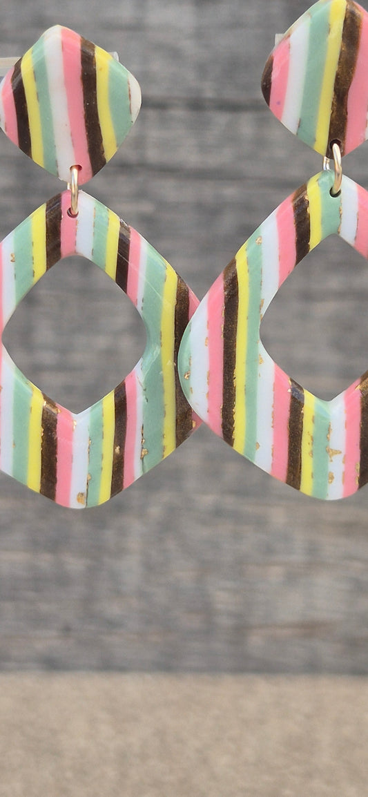 Boucles d'oreilles Losanges