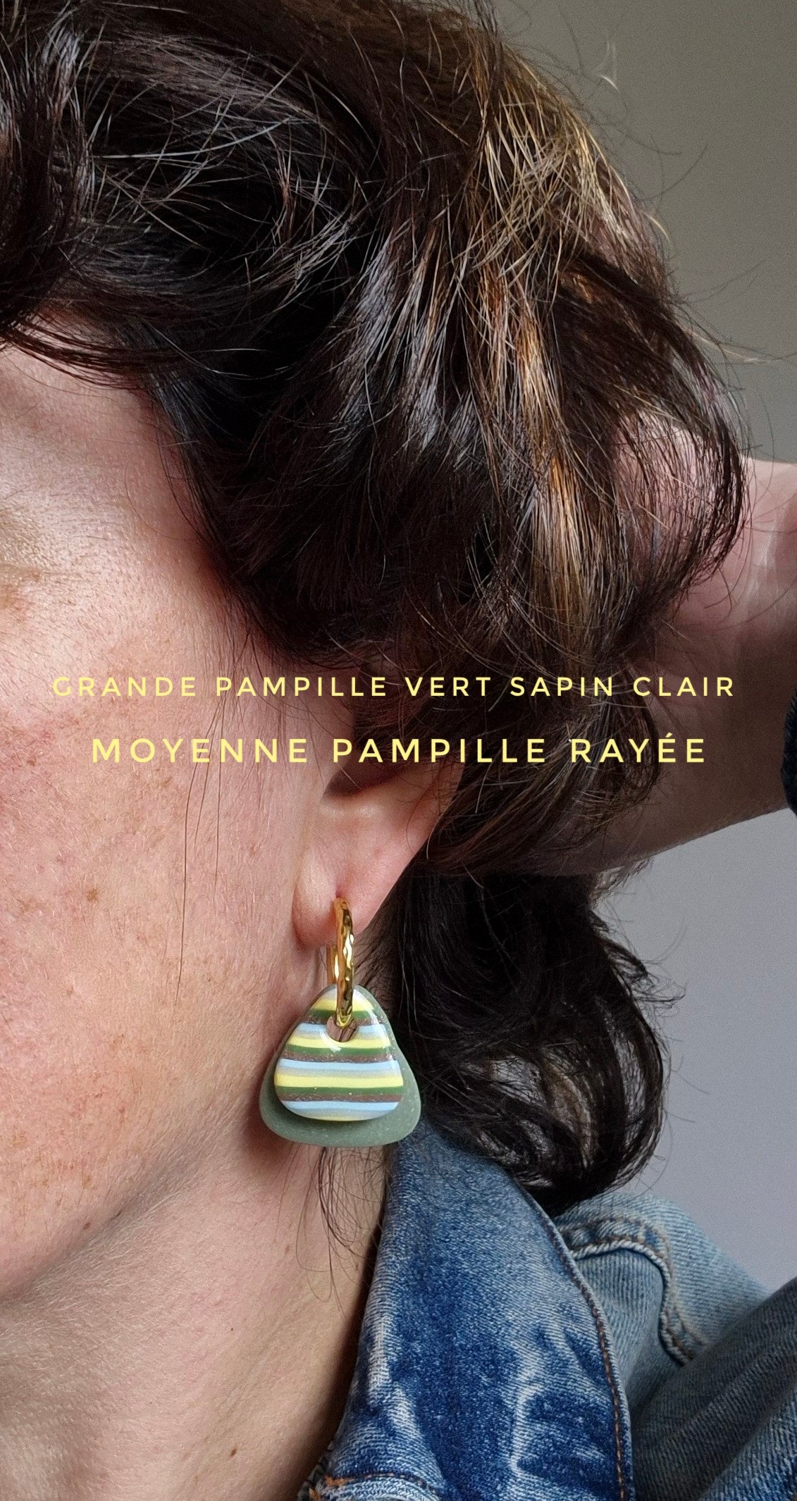 Pampille triangle Dolce Vichy, Grand et Petit Modèle