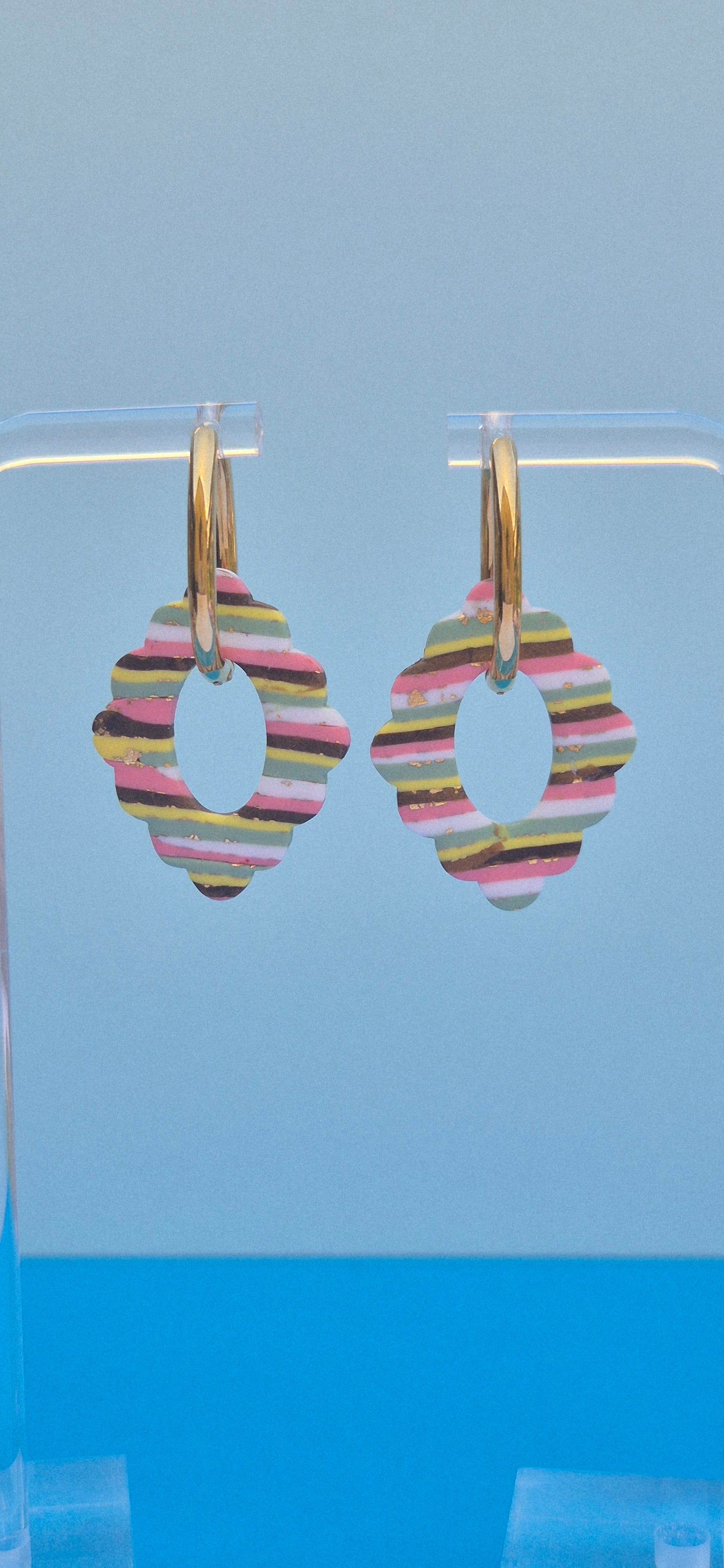 Boucle d'oreille Pampille Crantée