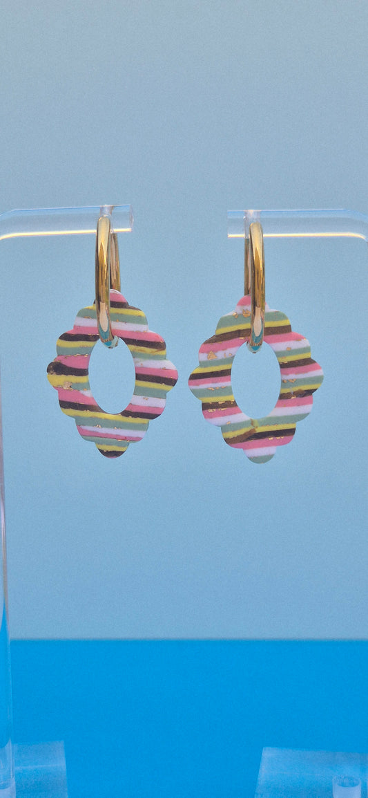 Boucle d'oreille Pampille Crantée